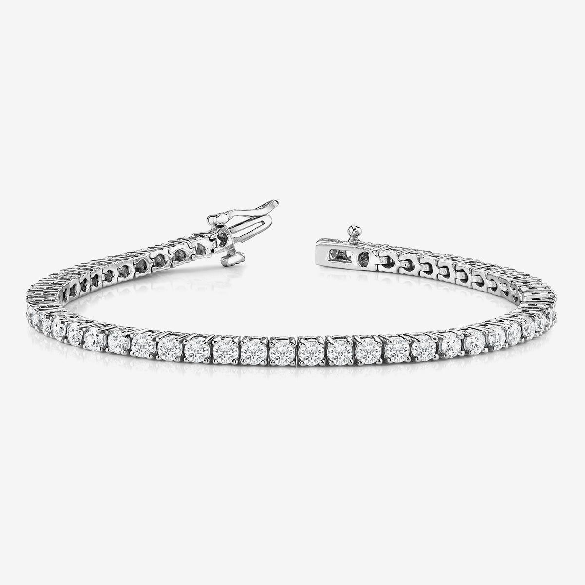 Four-Prong Lab Grown Diamond Tennis Bracelet