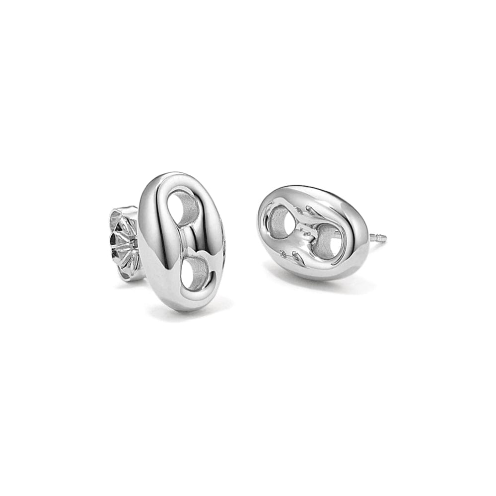 Sterling Silver Mariner Link Earrings