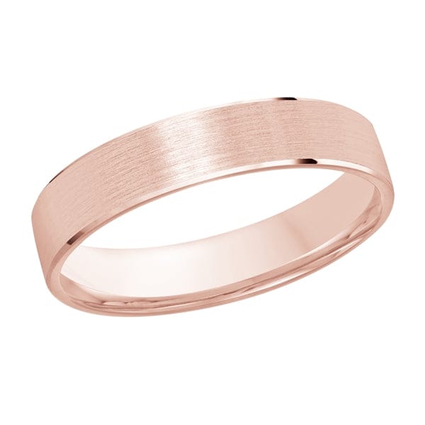 Men's 4-7mm Brushed Polished-edge Wedding Ring