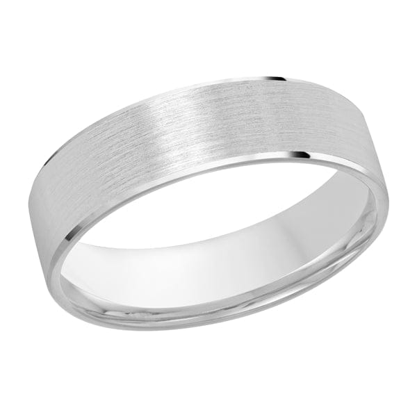 Men's 4-7mm Brushed Polished-edge Wedding Ring