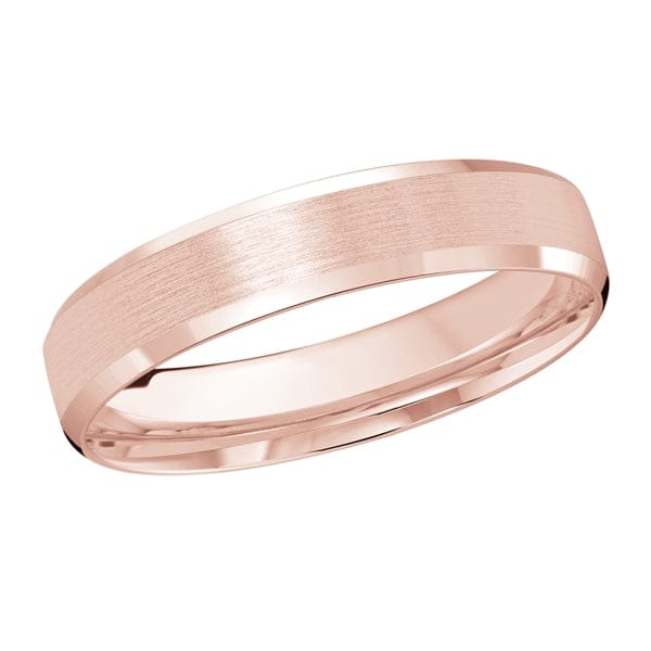 Men's 4-8mm Satin-Finish Beveled Edge Wedding Ring