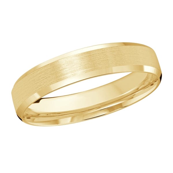Men's 4-8mm Satin-Finish Beveled Edge Wedding Ring
