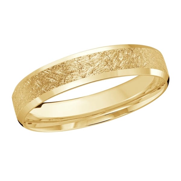 Men's 4-8mm Scratch-finish Beveled Edge Wedding Ring