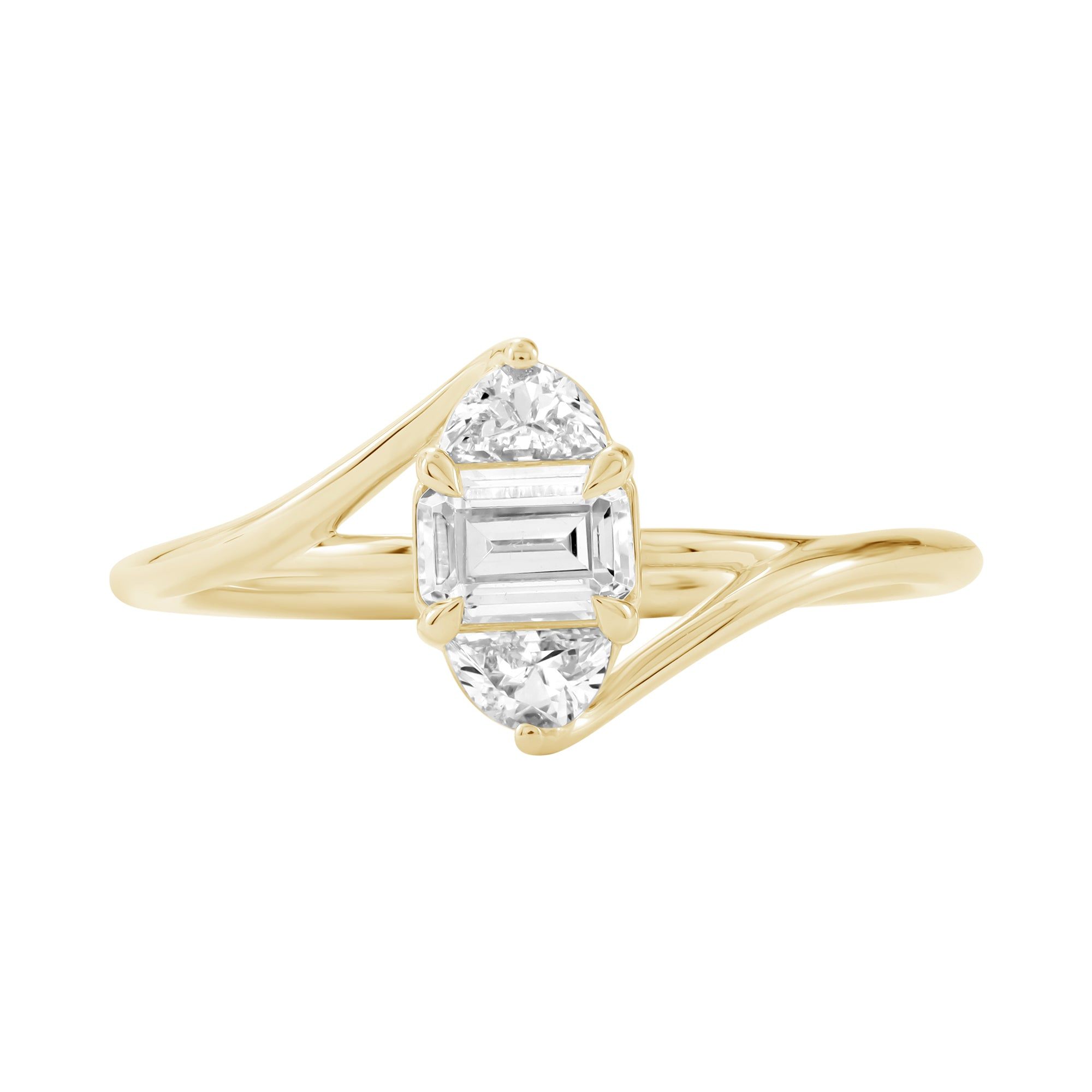 0.75 CTW 14kt Gold Three-Stone Lab-Grown Diamond Fashion Ring