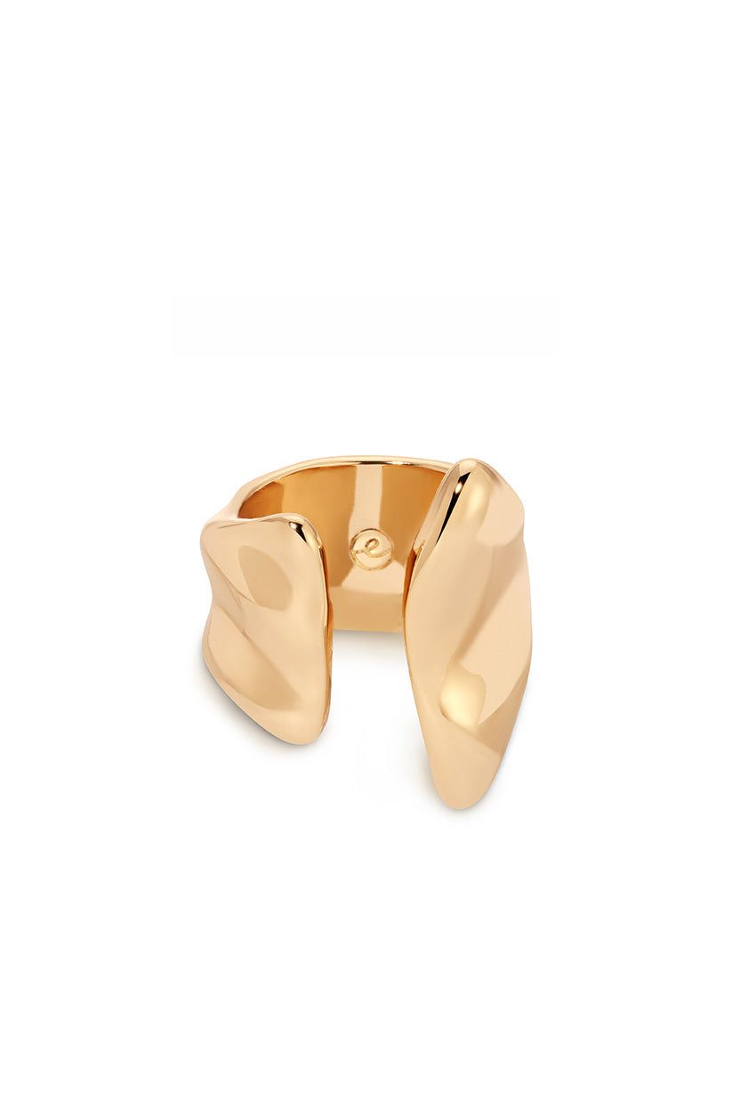 Ettika 18kt Gold Plated Liquid Luxe Ring