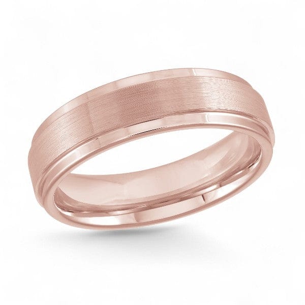 Men's 6mm Rose Gold Tungsten Wedding Ring