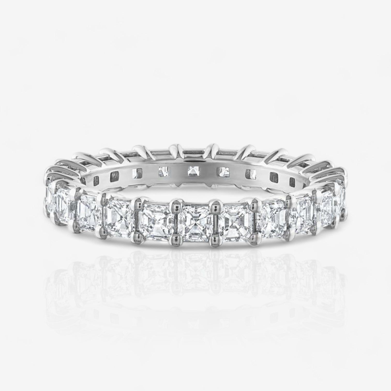 Asscher Cut Diamond Eternity Ring