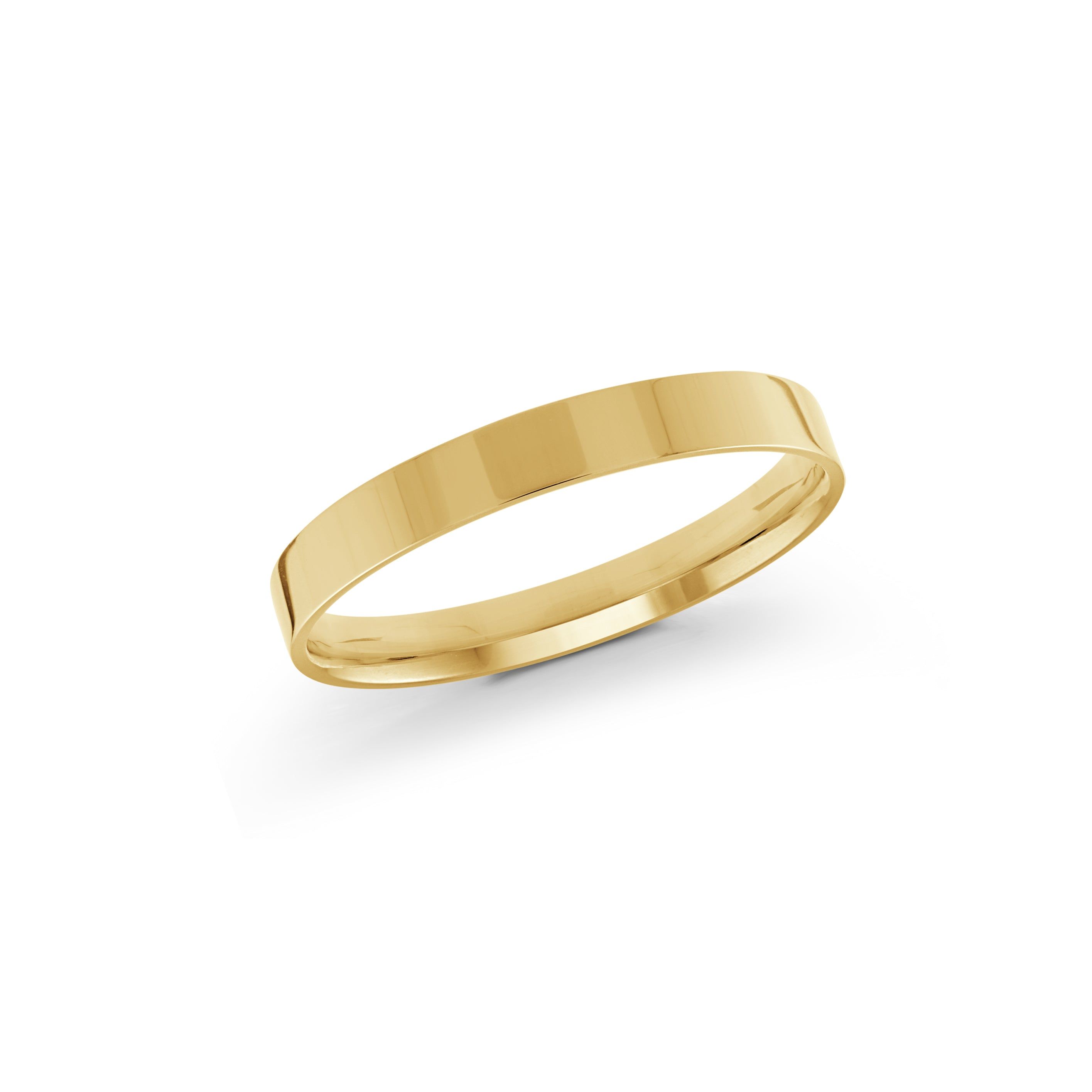 Men's 2-6mm Classic Square Edged Polished Wedding Ring