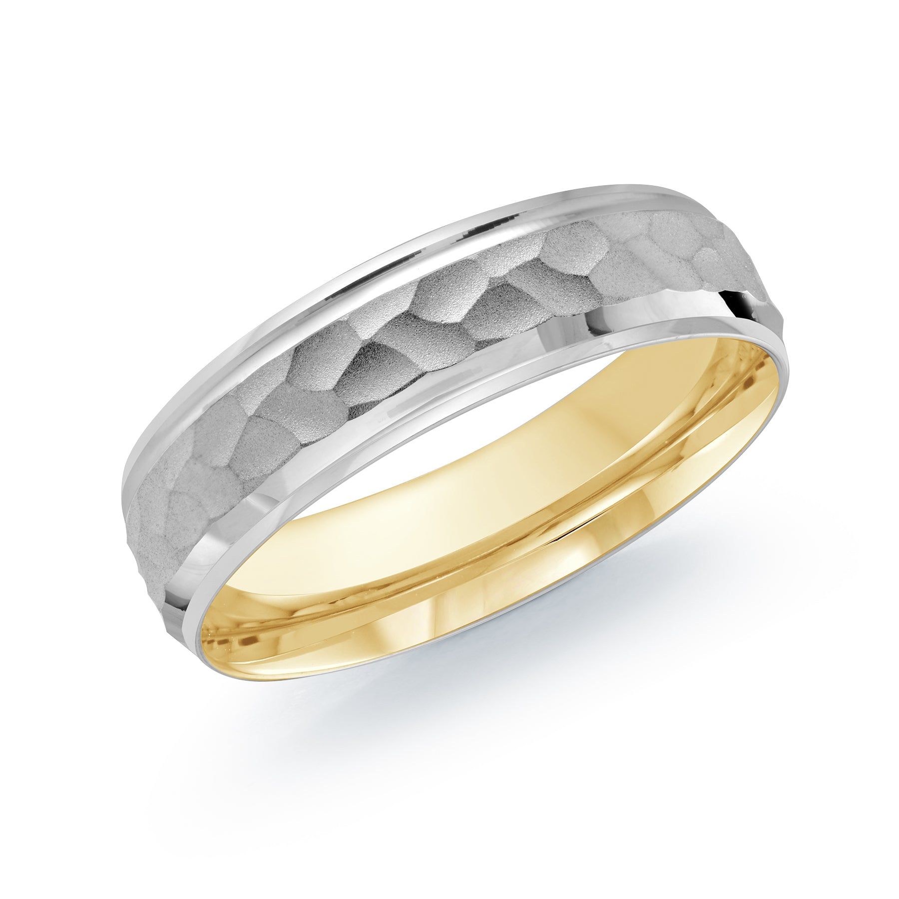 Men's 6mm Hammered-finish Wedding Ring