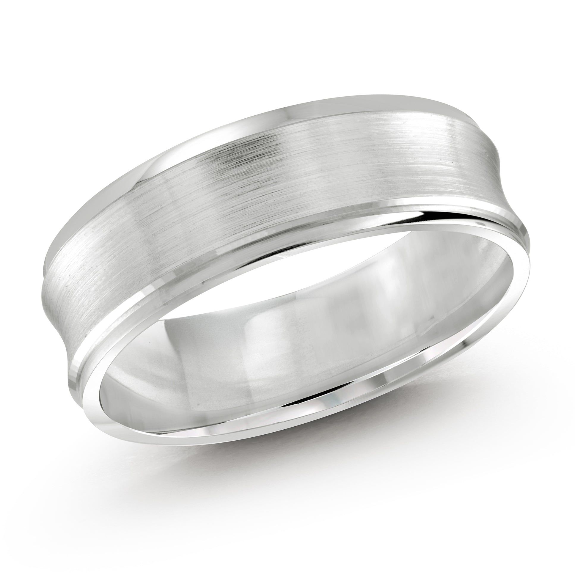 Men's 6mm Concave Satin-finish Wedding Ring