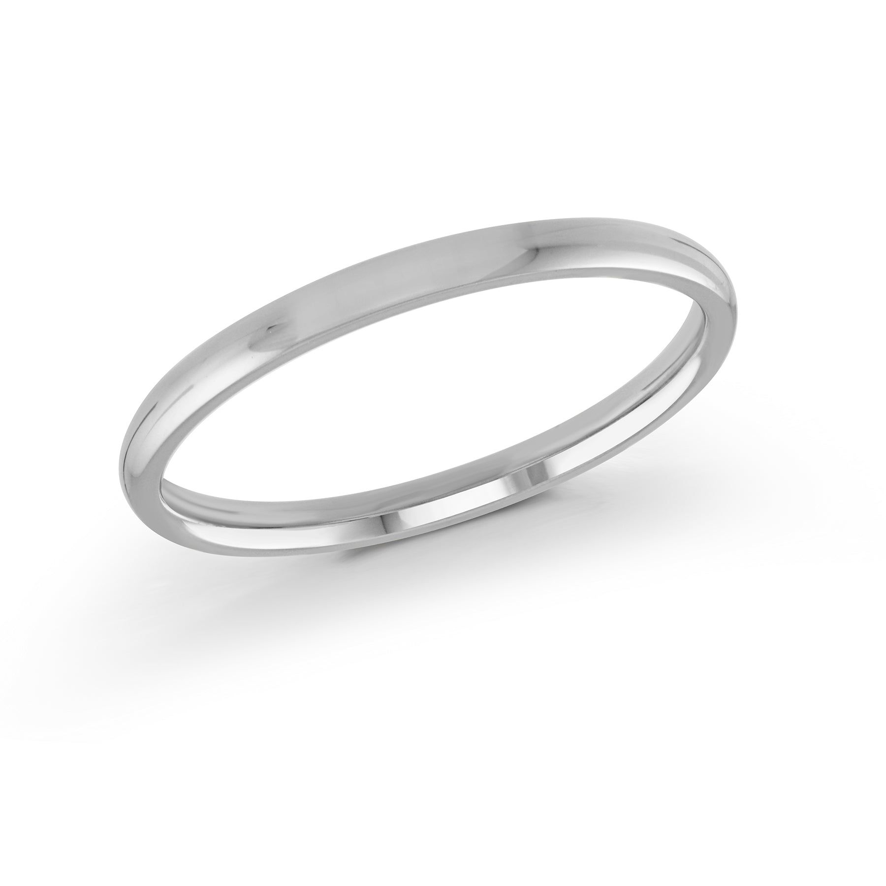 Men's 2-8mm Domed Comfort-fit High Polish Wedding Ring