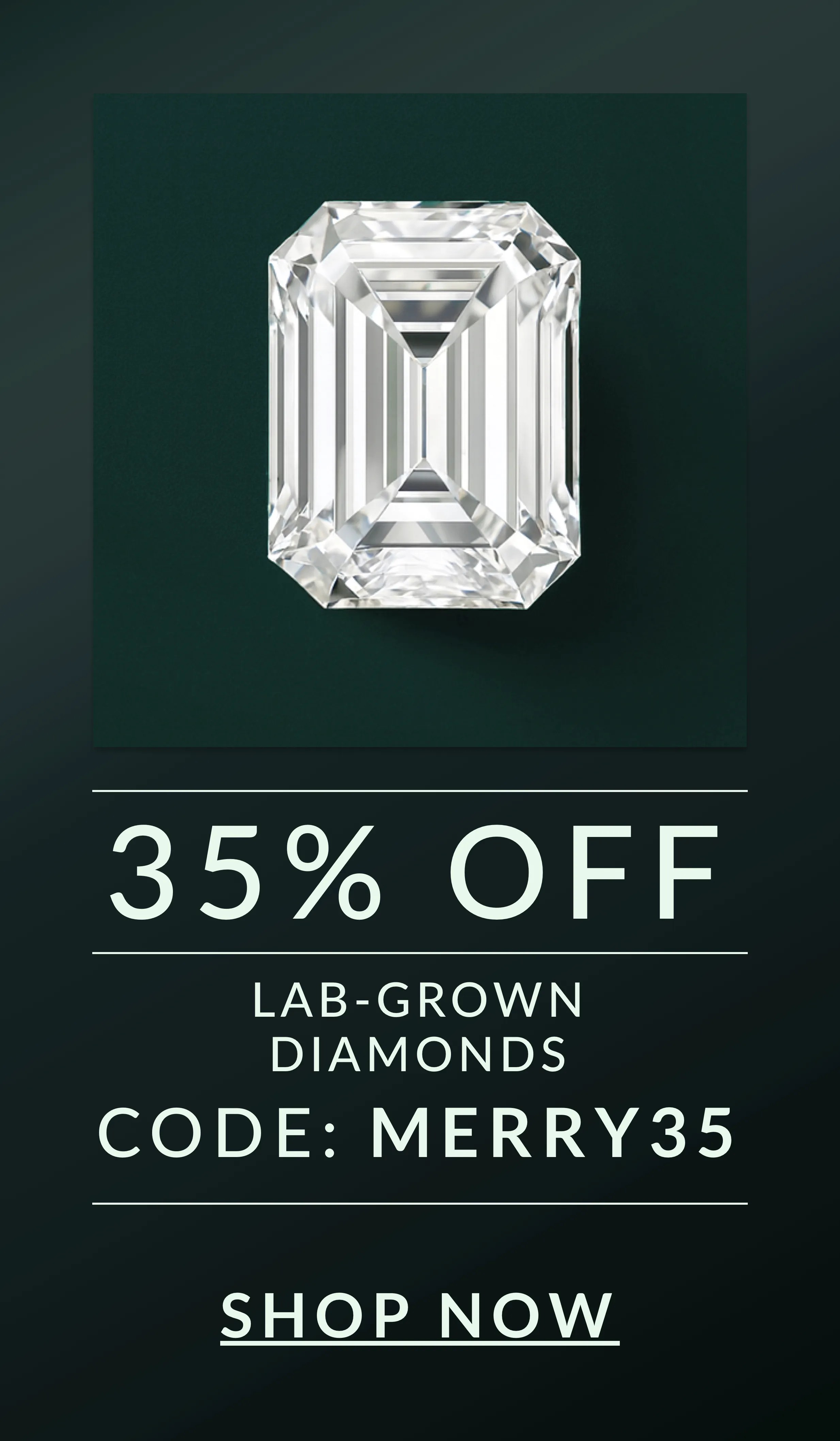 35% off Lab Grown Diamonds with code BD35
