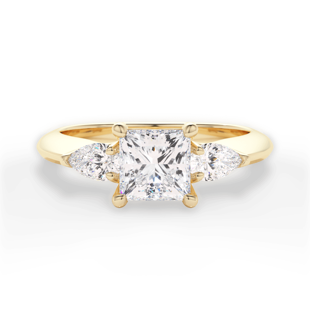 14kt Yellow Gold/18kt Yellow Gold/princess/top