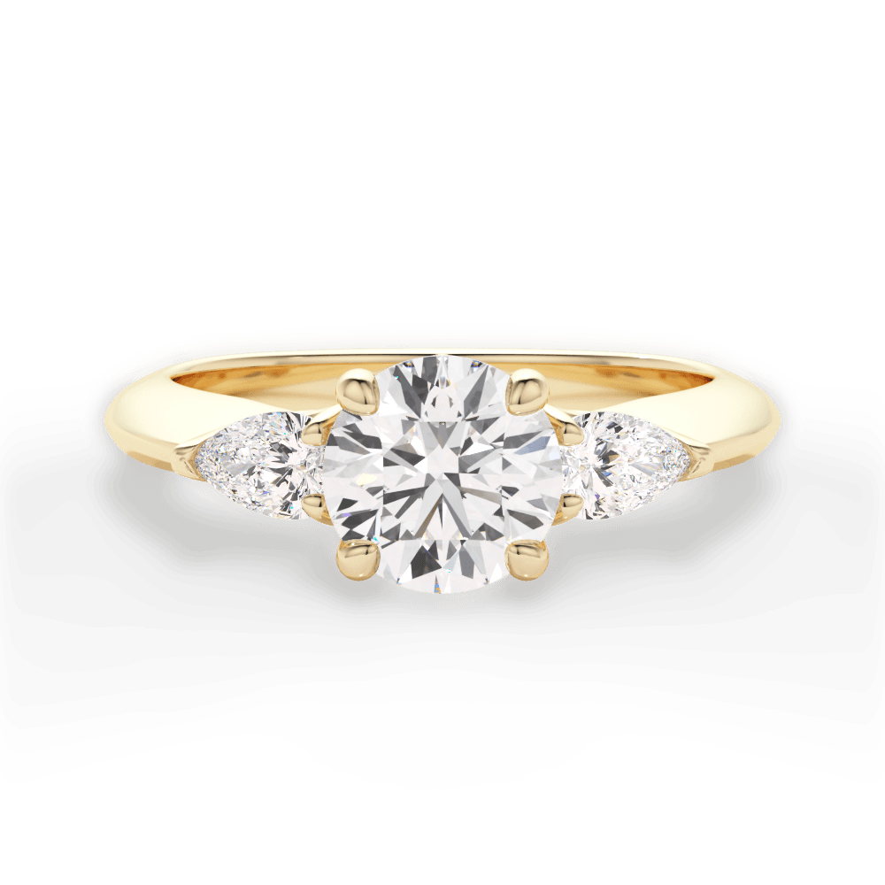 14kt Yellow Gold/18kt Yellow Gold/round/top