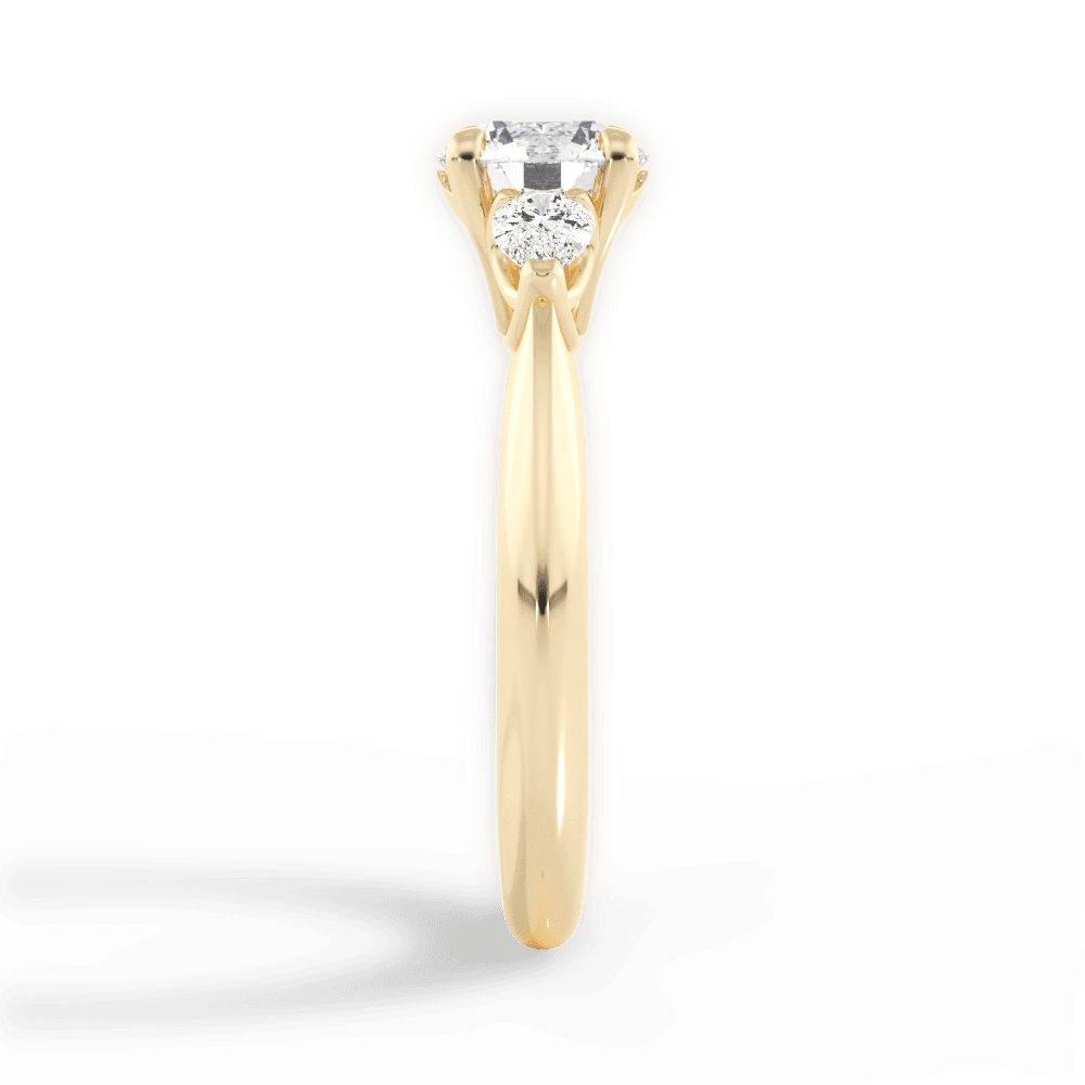 14kt Yellow Gold/18kt Yellow Gold/round/side