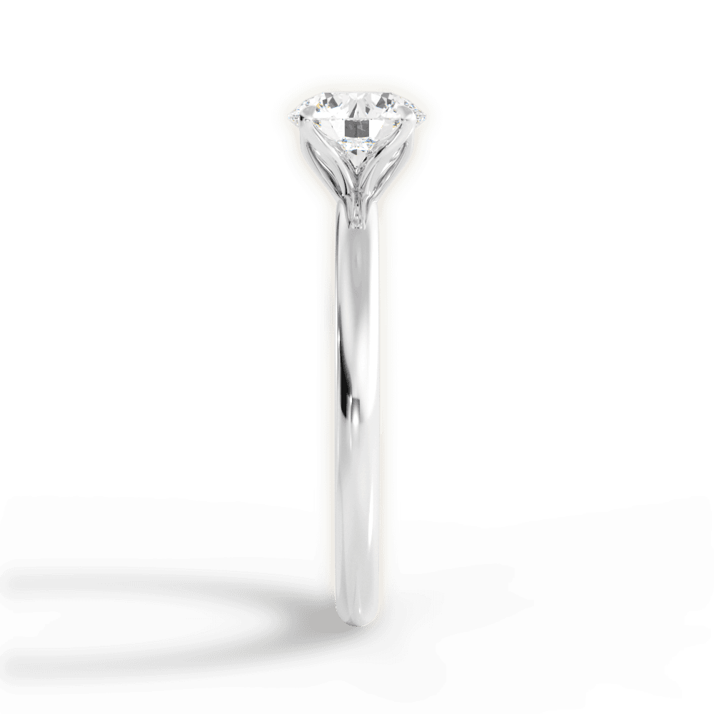 14kt White Gold/18kt White Gold/Platinum/round/side