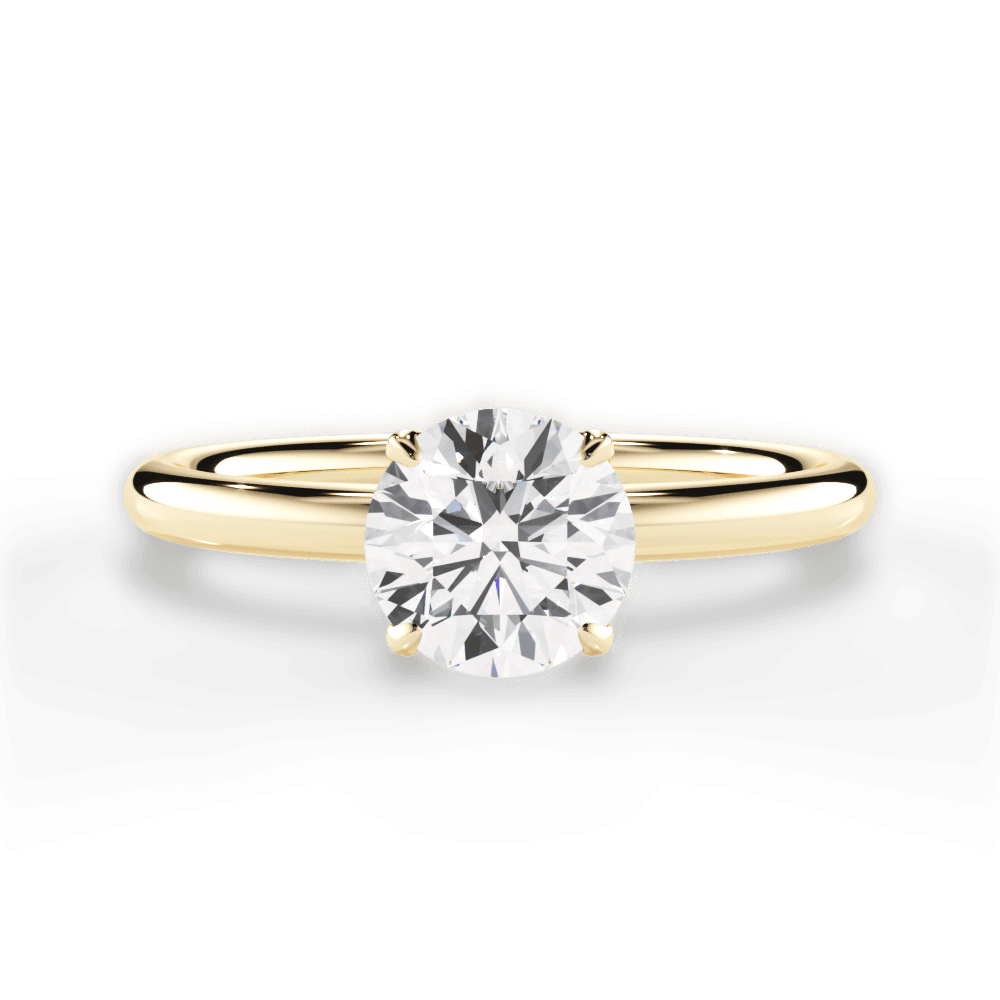 14kt Yellow Gold/18kt Yellow Gold/round/top