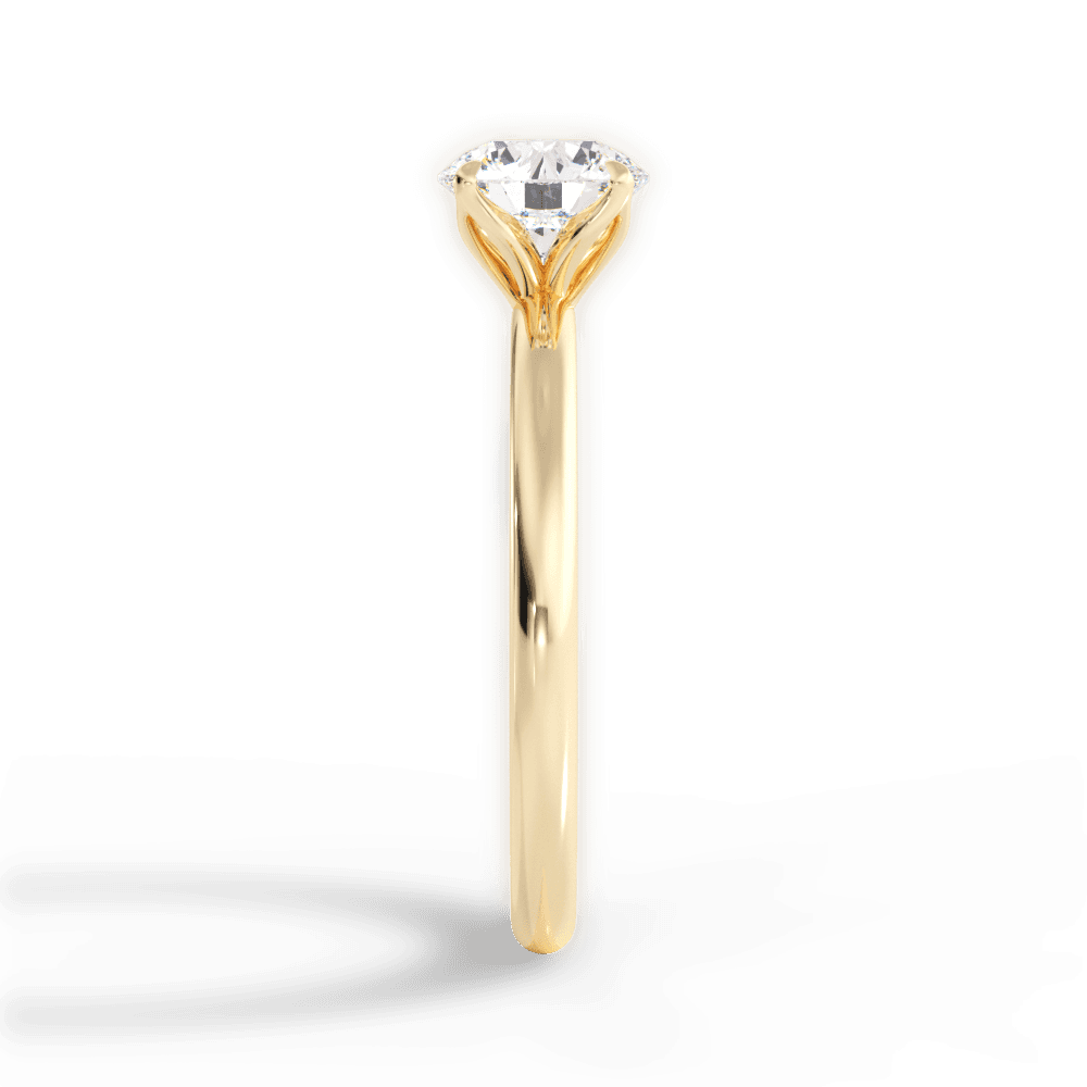 14kt Yellow Gold/18kt Yellow Gold/round/side