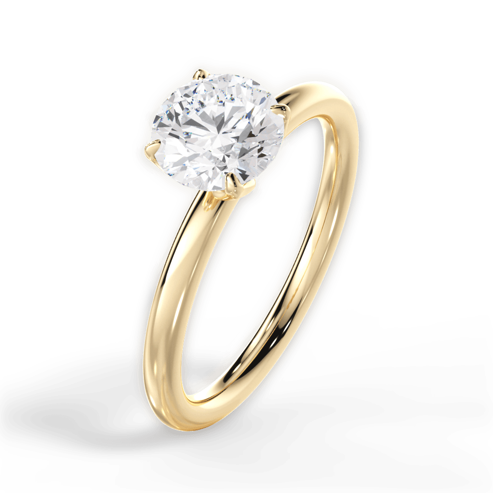 14kt Yellow Gold/18kt Yellow Gold/round/perspective