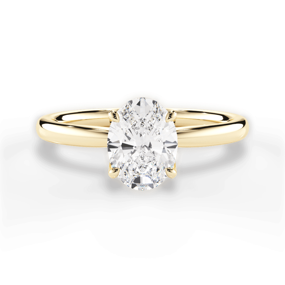 14kt Yellow Gold/18kt Yellow Gold/oval/top