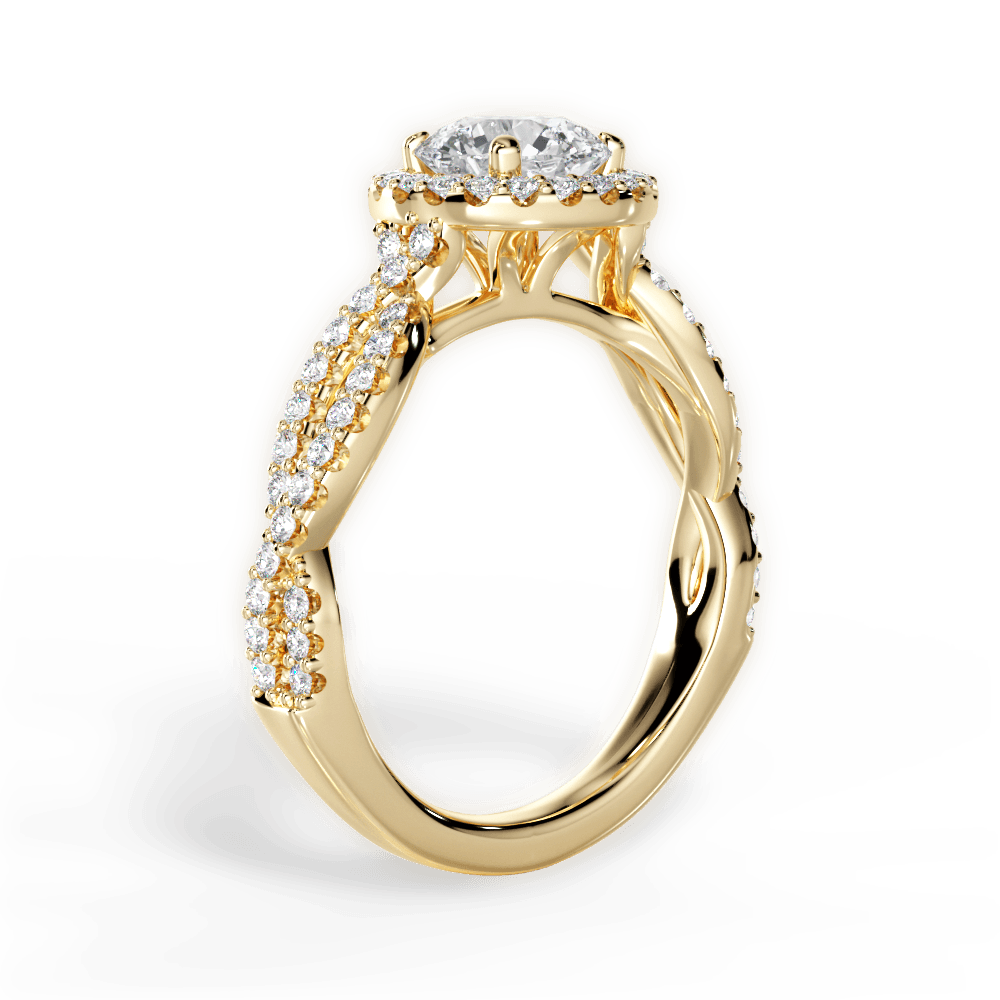 14kt Yellow Gold/18kt Yellow Gold/round/side