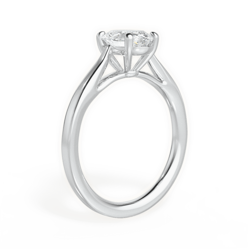 14kt White Gold/18kt White Gold/Platinum/oval/front