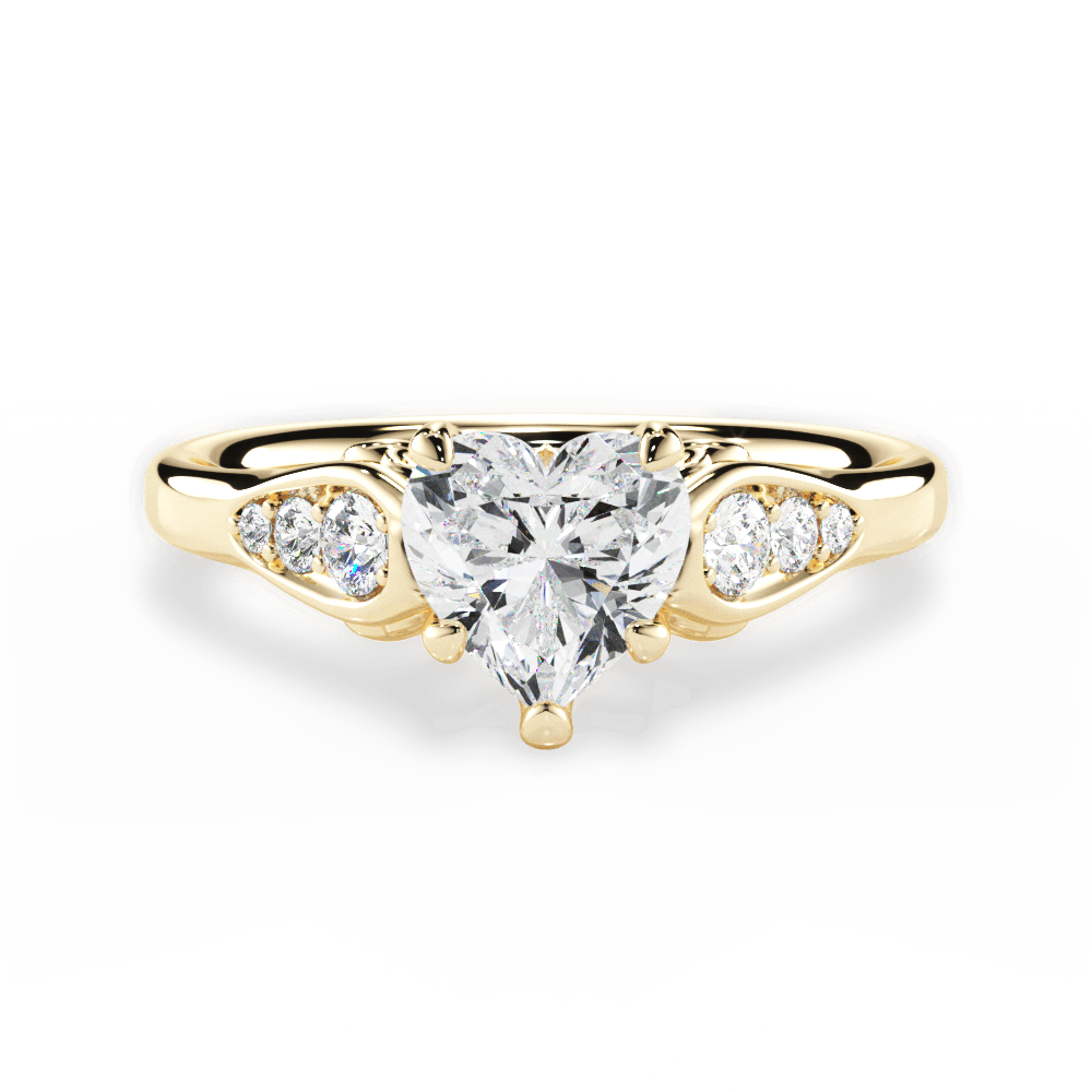 14kt Yellow Gold/18kt Yellow Gold/heart/top
