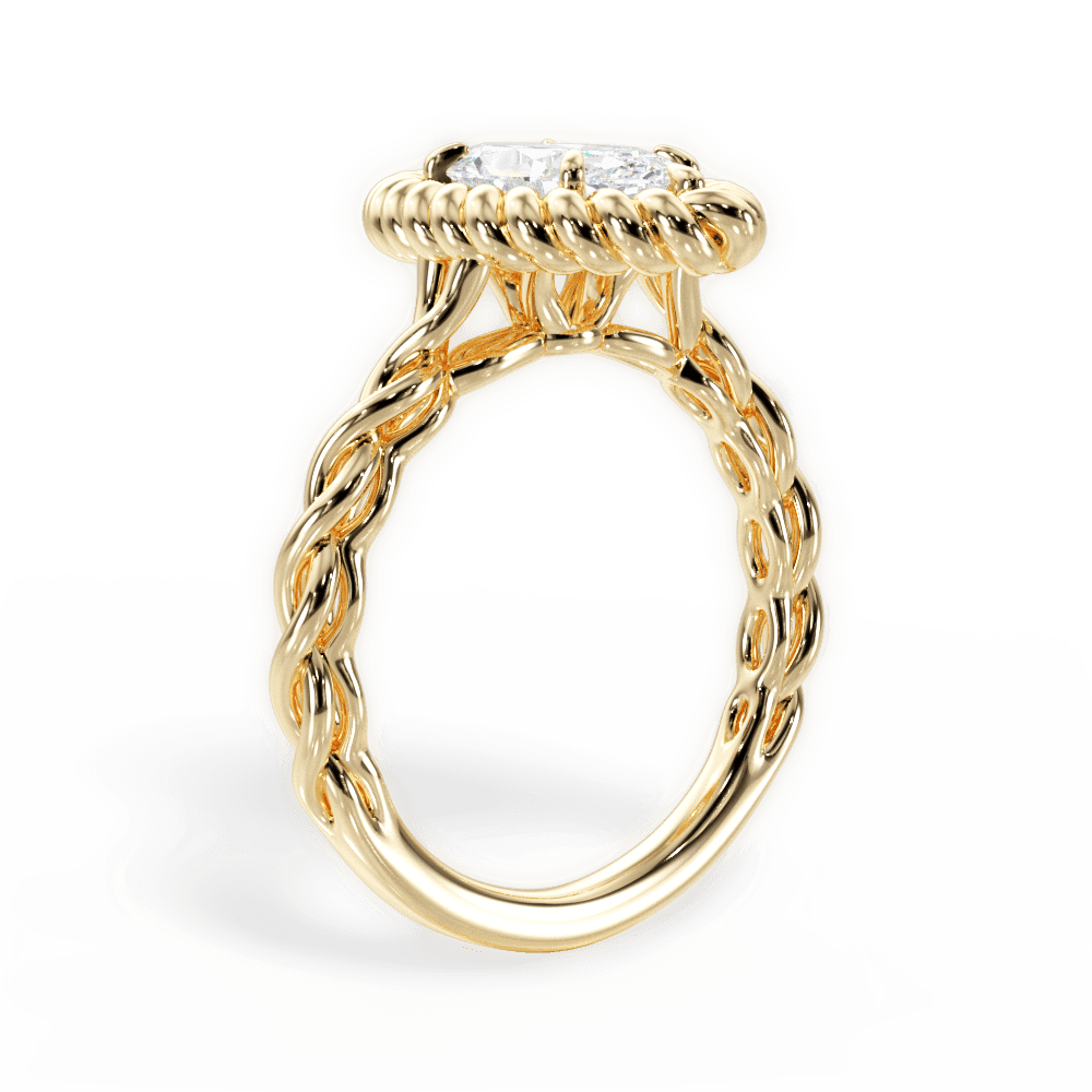 14kt Yellow Gold/18kt Yellow Gold/marquise/front