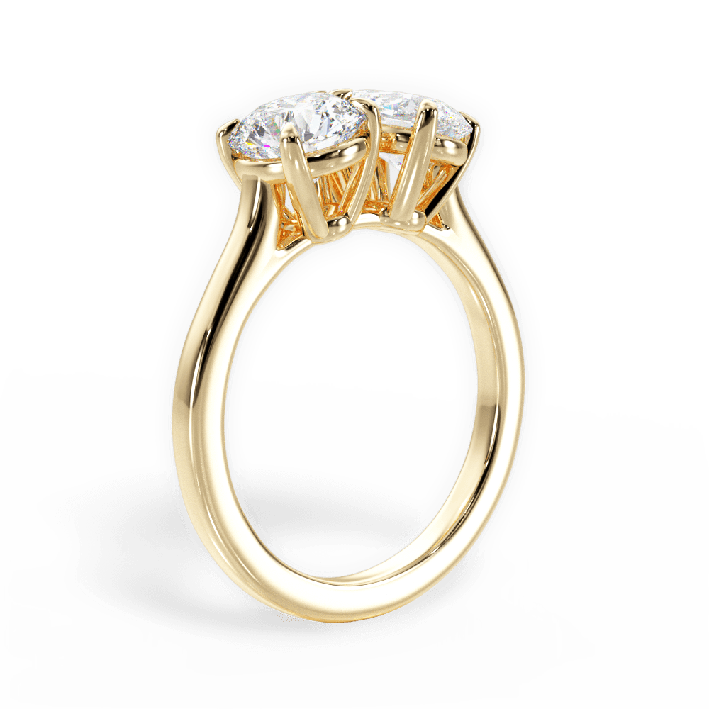 14kt Yellow Gold/18kt Yellow Gold/pear/front