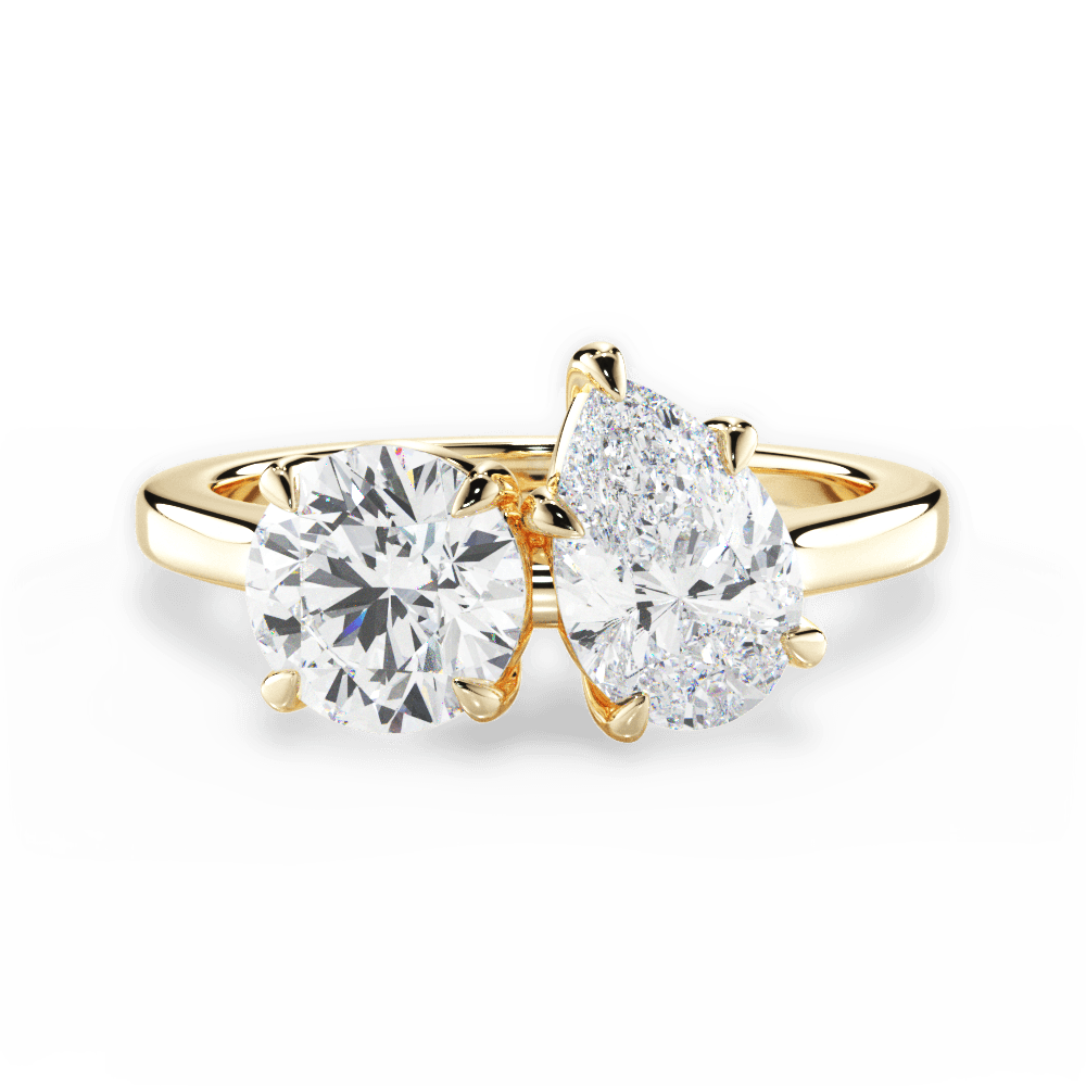 14kt Yellow Gold/18kt Yellow Gold/pear/top