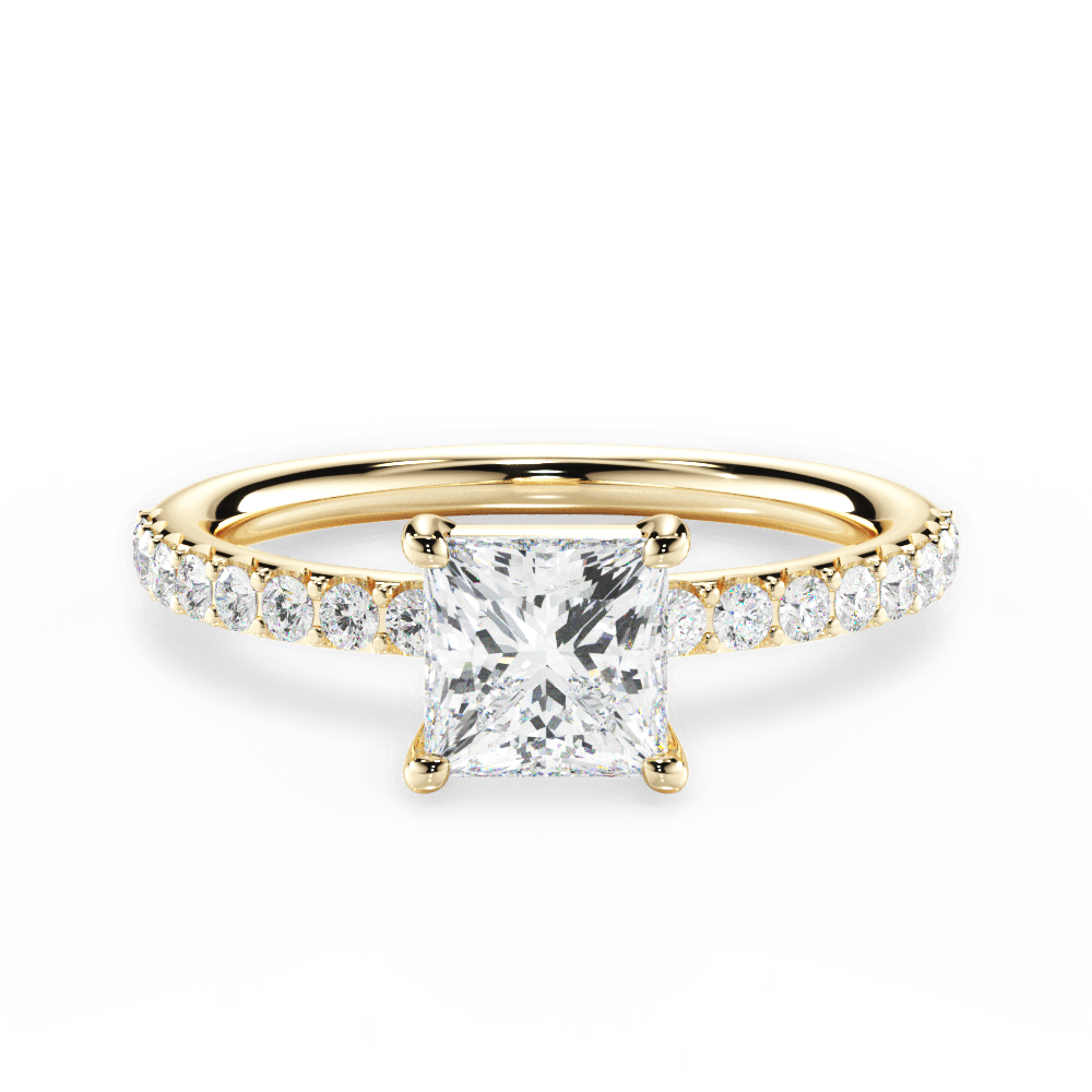 14kt Yellow Gold/18kt Yellow Gold/princess/top