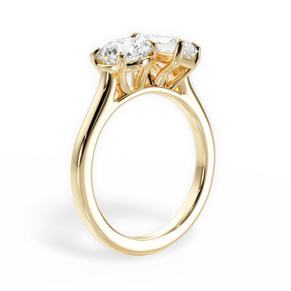 14kt Yellow Gold/18kt Yellow Gold/radiant/front