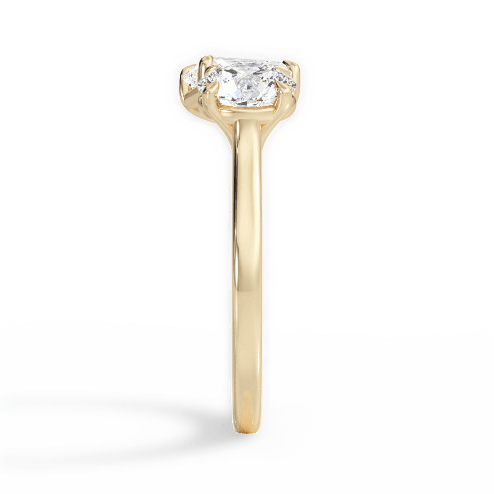 14kt Yellow Gold/18kt Yellow Gold/radiant/side