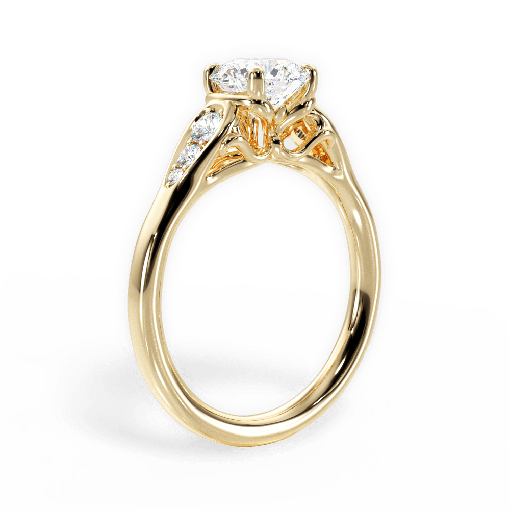 14kt Yellow Gold/18kt Yellow Gold/round/front