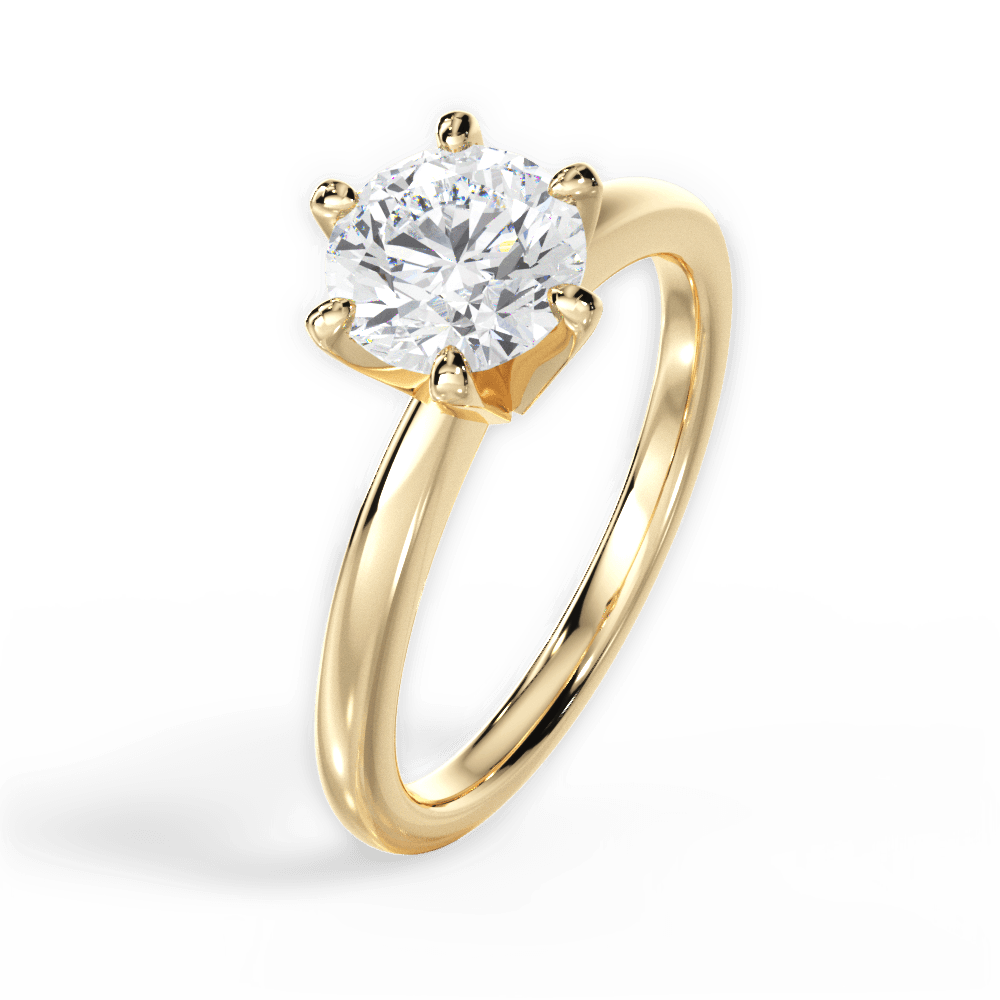 14kt Yellow Gold/18kt Yellow Gold/round/perspective