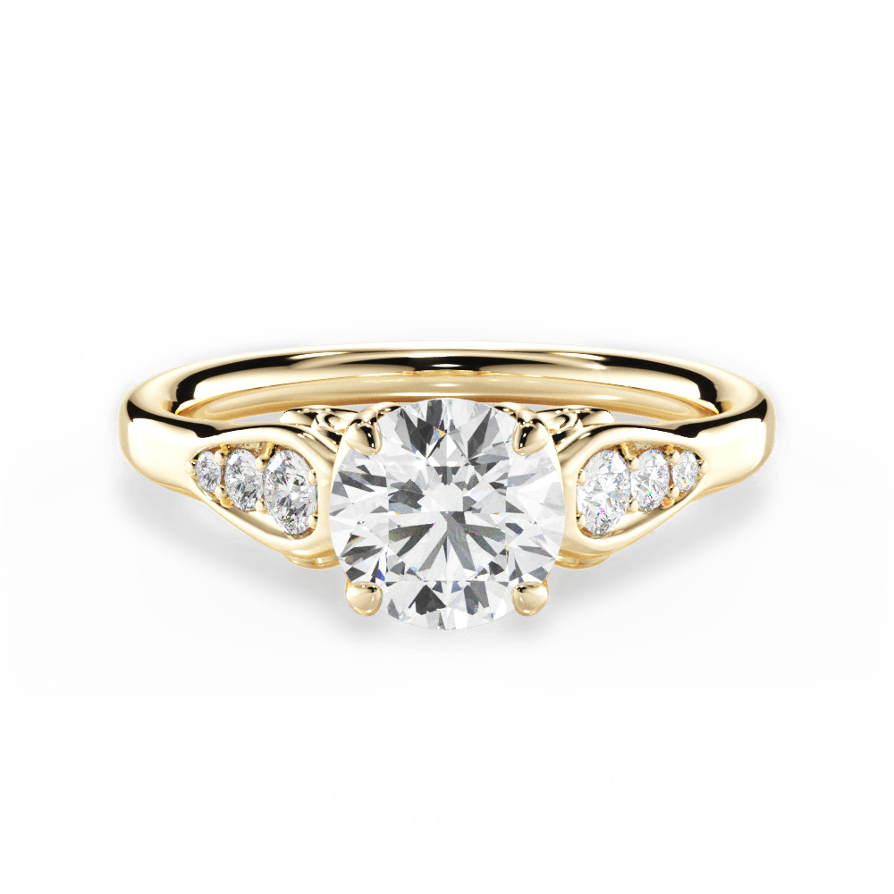 14kt Yellow Gold/18kt Yellow Gold/round/top