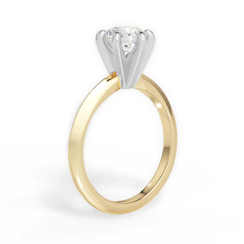 14kt Yellow Gold/18kt Yellow Gold/round/front