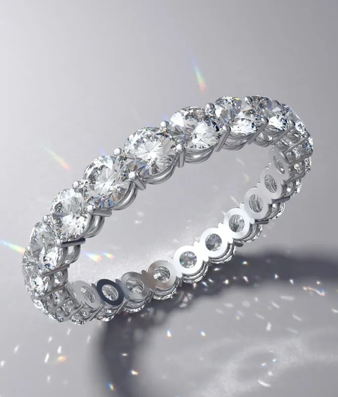 Browse Natural and Lab Grown Anniversary Rings today