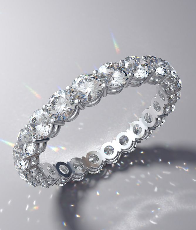 Lab and Natural Diamond Eternity Rings Feb 2025