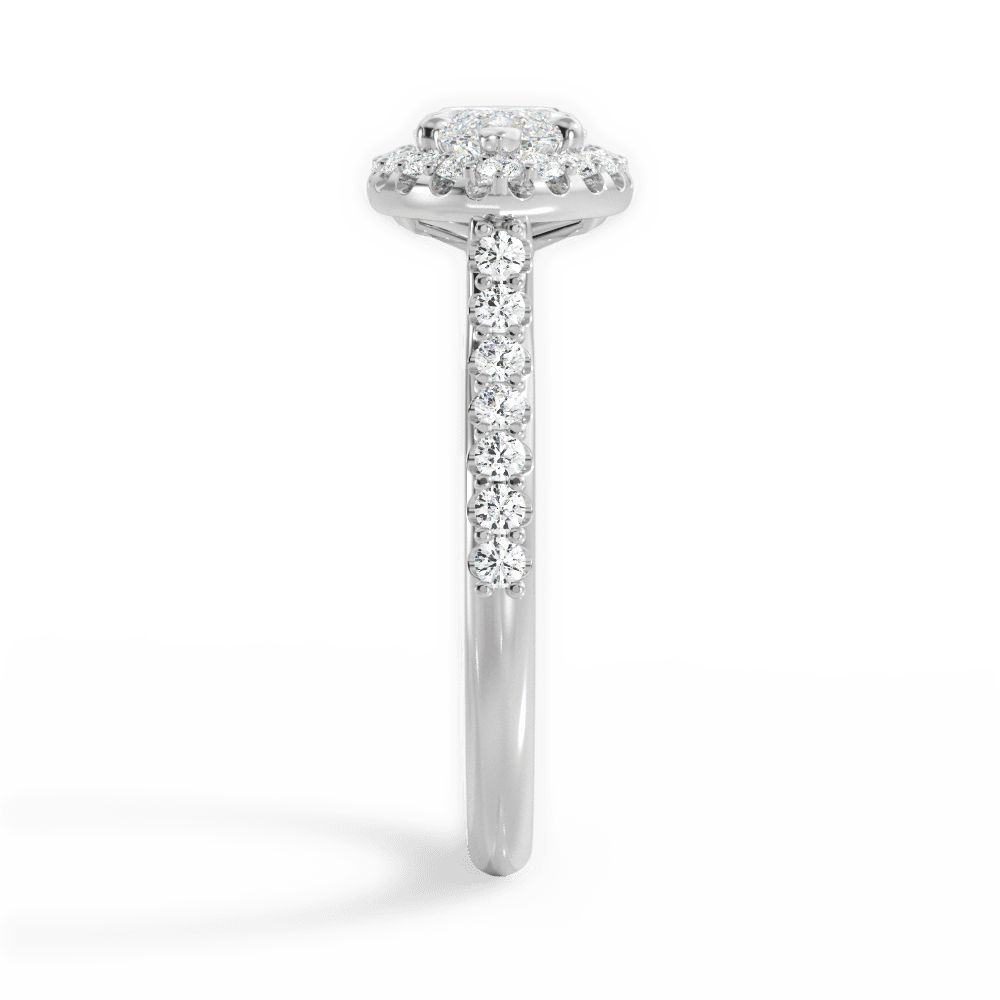 14kt White Gold/18kt White Gold/Platinum/marquise/side
