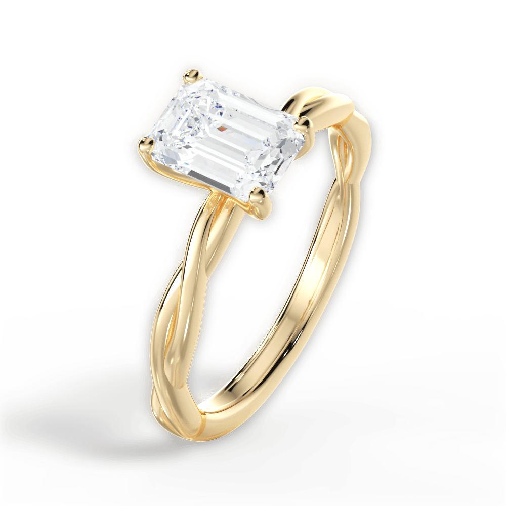 14kt Yellow Gold/18kt Yellow Gold/emerald/perspective