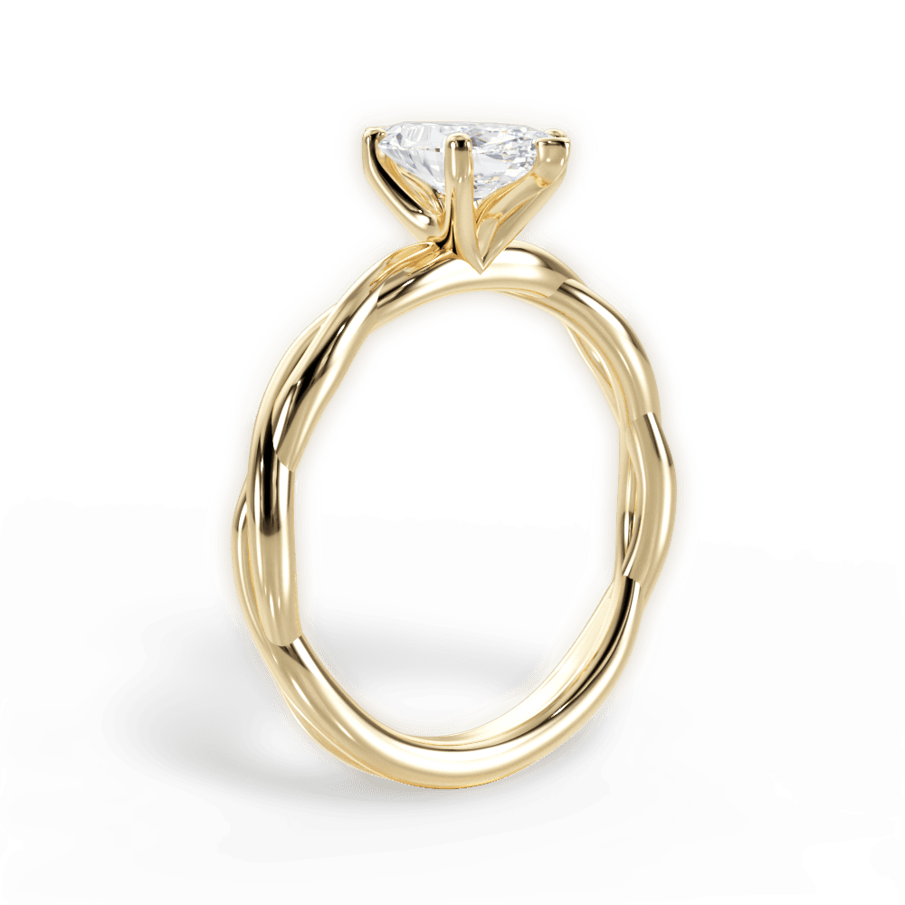 14kt Yellow Gold/18kt Yellow Gold/marquise/front