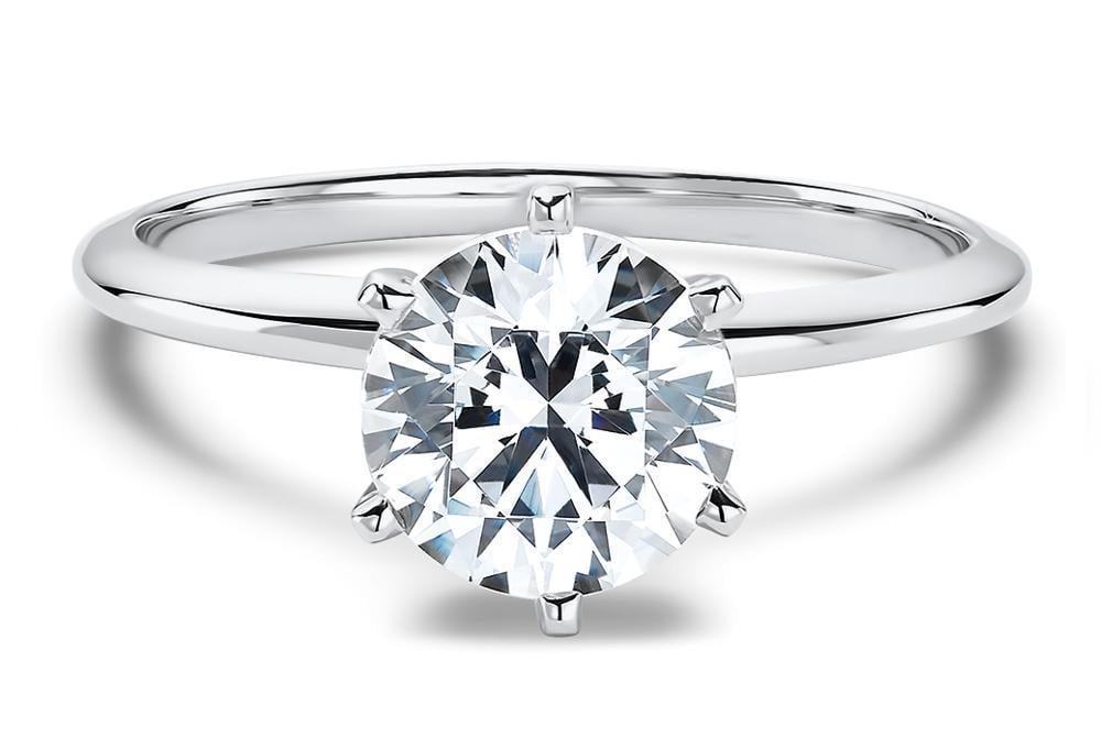 white gold solitaire engagement ring