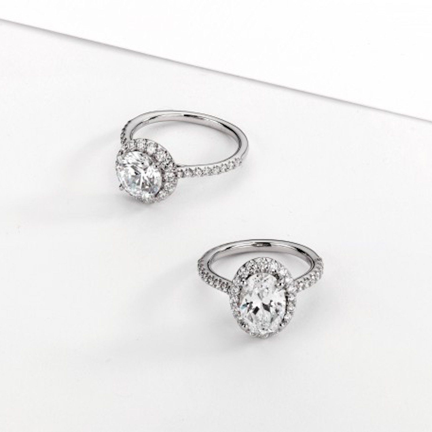 halo engagement rings