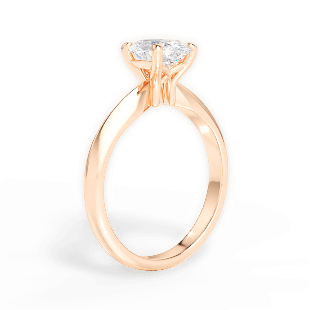 14kt Rose Gold/18kt Rose Gold/oval/front
