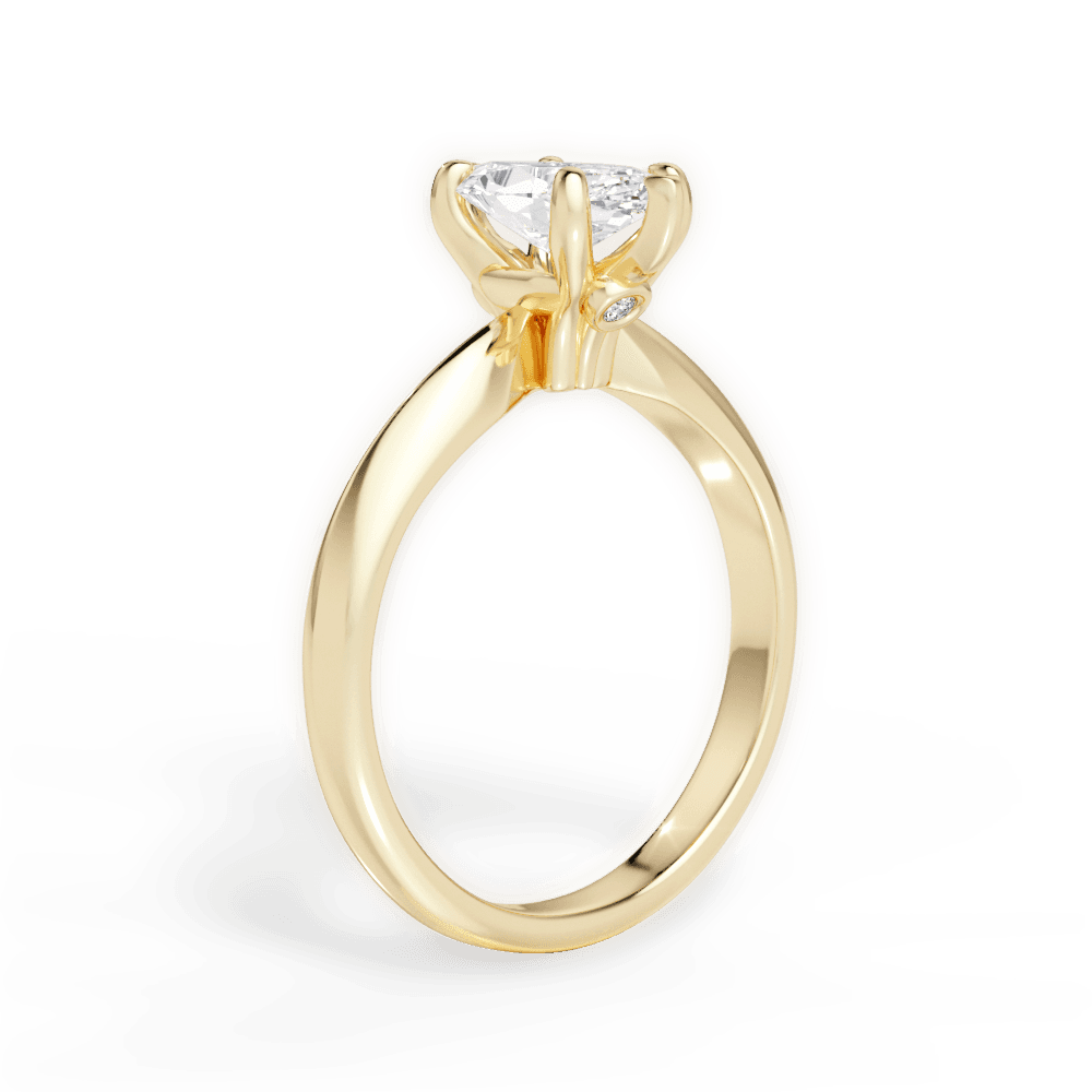 14kt Yellow Gold/18kt Yellow Gold/marquise/front