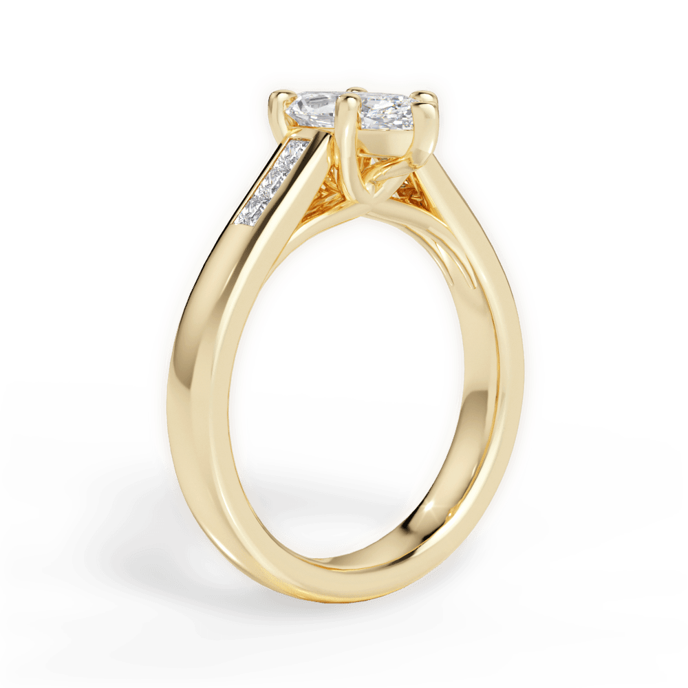 14kt Yellow Gold/18kt Yellow Gold/marquise/front