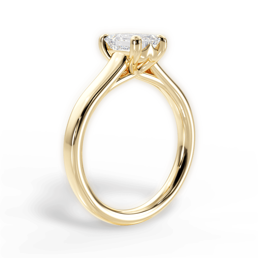 14kt Yellow Gold/18kt Yellow Gold/emerald/front