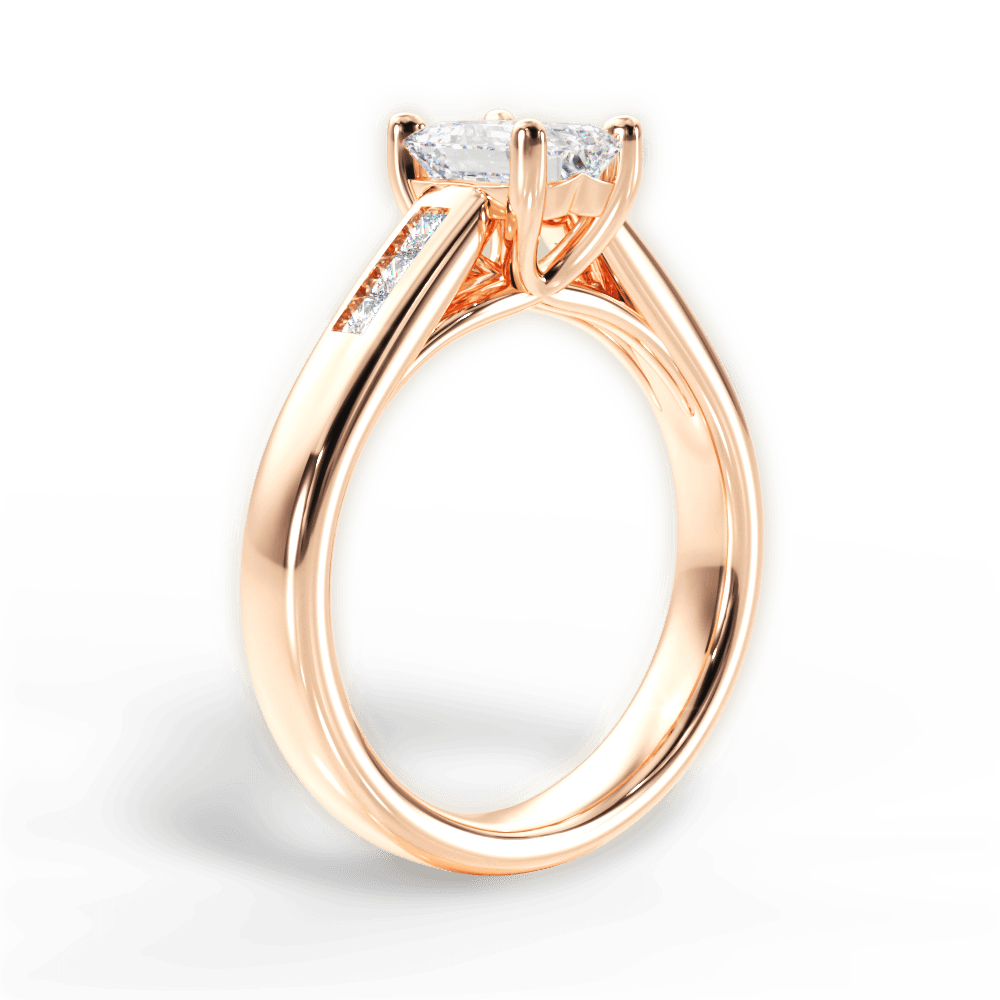 14kt Rose Gold/18kt Rose Gold/emerald/front
