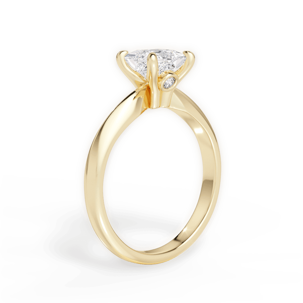 14kt Yellow Gold/18kt Yellow Gold/princess/front